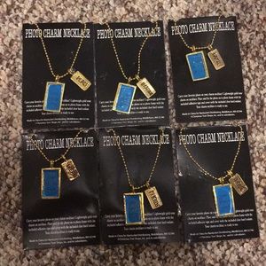 Photo charm necklace